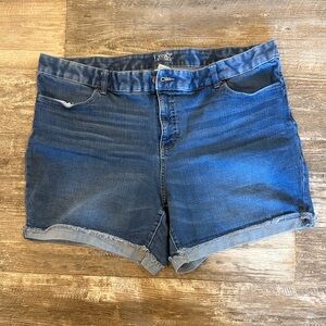 Terra & Sky Blue Jean Shorts